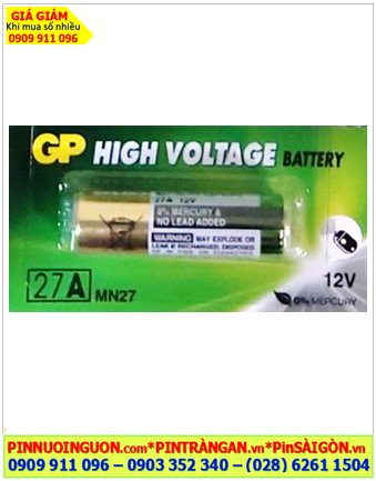 Pin 12v _Pin A27; Pin GP High Voltage 27A, A27, MN27 Alkaline 12v Pin Remote điều khiển